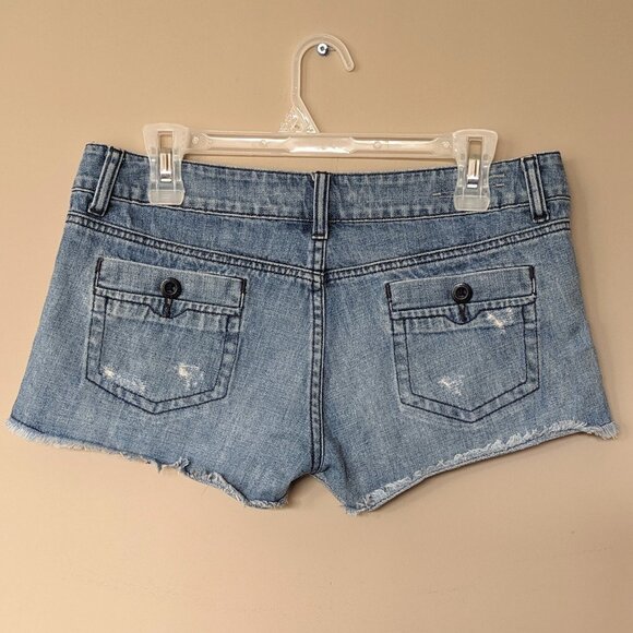 Vintage Y2K American Eagle Low Rise Denim Shorts - Picture 5 of 12